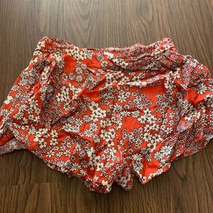 70s Style Floral Shorts